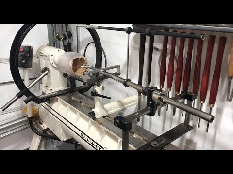 Ultimate Hollowing !! Keith Clark Wood Lathe Deep Hollowing System and Steady Rest Review