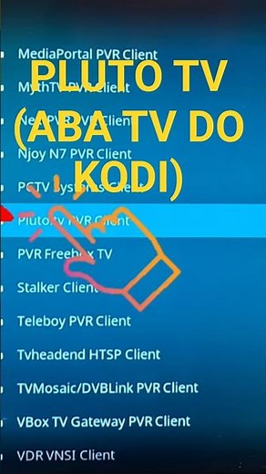 Pluto TV on Kodi: correct configuration in the TV tab