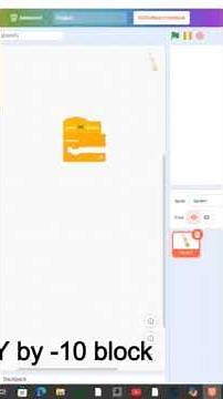 creating gravity in scratch.in just three blocks.