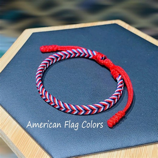 4th of July Party Bracelet, USA Flag Bracelet, American Flag Colors, USA Coutry Code Bracelet, Country Flag Color, Country Proud - Etsy UK