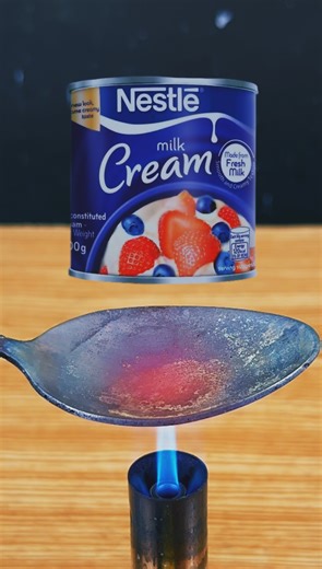 Nestle Milk Cream Vs Angry Hot Spoon #satisfyingvideo #hotspoon #angryspoonexperiment | Angry Spoon Experiment