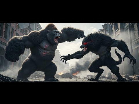 Urban Nightmare! EPIC BATTLE: Kong fights Demon Wolf Brawl