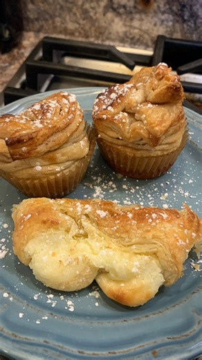 Maryttas request at Christmas was for Cruffins and a cream cheese danish braid. They turned out tasty!! | Shelisa Kay Gould Davis