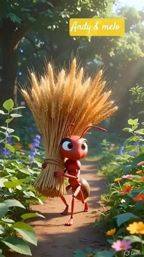 🐜 Hardworking Ant vs Lazy Grasshopper 🎸 | Emotional 3D Animated Story 🌧️✨