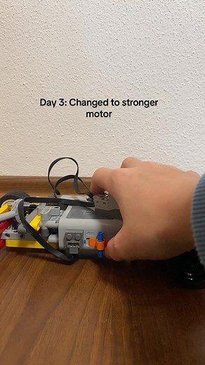 Lego Technic Car Upgrade: Stronger Motor on Day 3