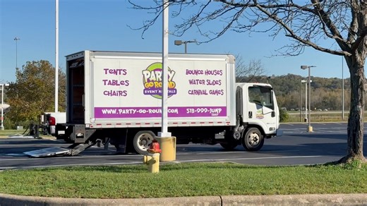 Drying out inflatables from this weekend. | Party Go Round