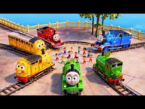 Color Train Song 🚂 Learn Colors Red, Blue, Green & Yellow for Kids