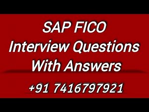 SAP FICO Interview Question_14 II Most asked SAPFICO Interview Questions and Answers