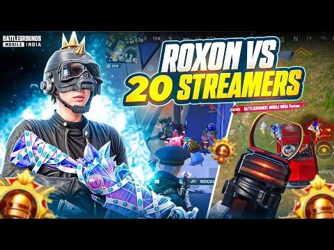 Roxon Vs 20 Streamer’s💀Streamers Called Me Sus‼️& Reported On Live🔥Fastest 1v4 Clutches With Handcam