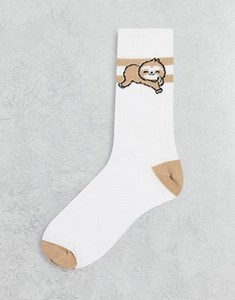 ASOS DESIGN ankle socks with sloth design | ASOS