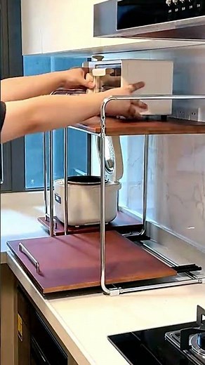 2-Tier Adjustable Microwave Stand — Clean Countertops, Faster Prep