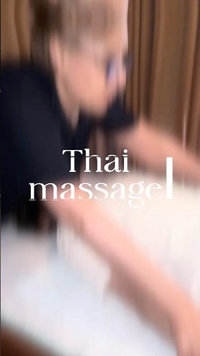 ing a Deep Tissue Thai Massage 💀