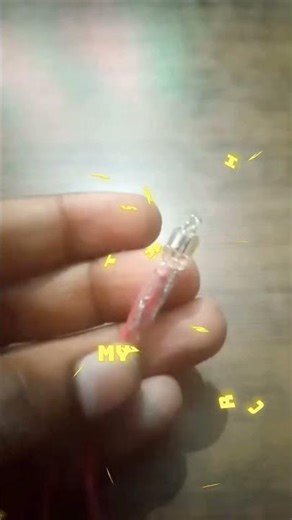 #The neon bulb glowed electric experiment#amazing