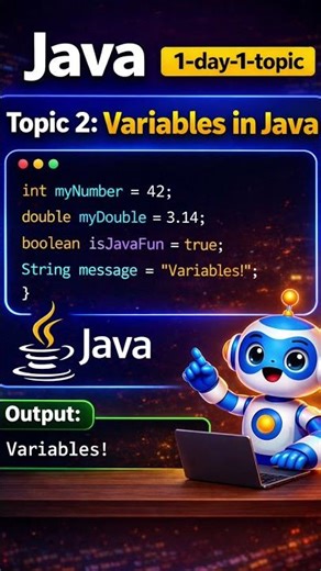 Java Variables- #education #programming #sdet #automation #playwright