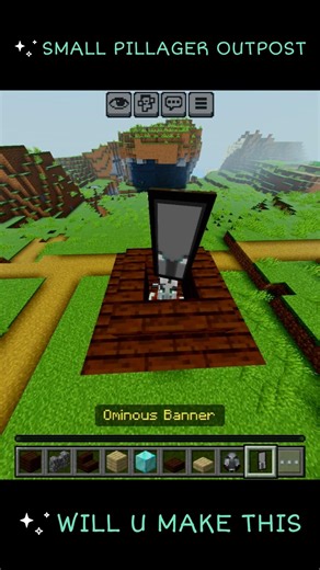 Small Pillager Outpost ‪@SamKingCraft‬ ‪@Mayurr-1234‬ #minecraft #minecraftbuilds