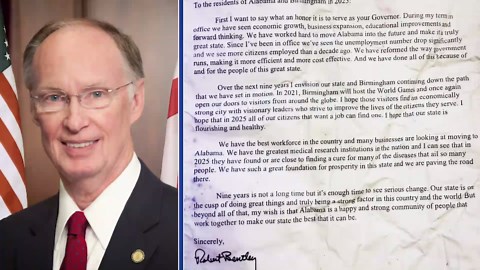 Time capsule letter by former Alabama Gov. Robert Bentley