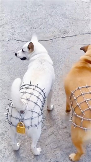 The two dogs were protected.#dog #funny #dogfunny