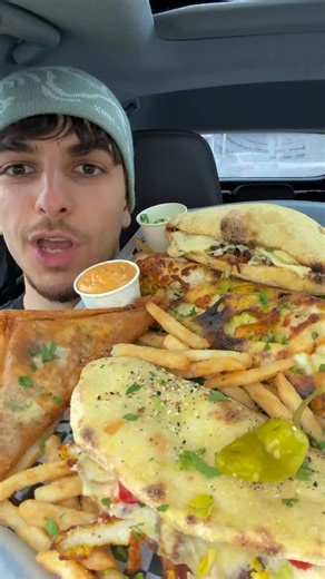 BaklaEats on Instagram: "Trying Tunisian Street food 🇹🇳 @ilpazzochaneb #foodreview #tunisianfood #asmr #mukbang #mukbangeatingshow Arab Tunisian food Merguez Italian Pizza French Tacos Makloub Baguette Farcie"