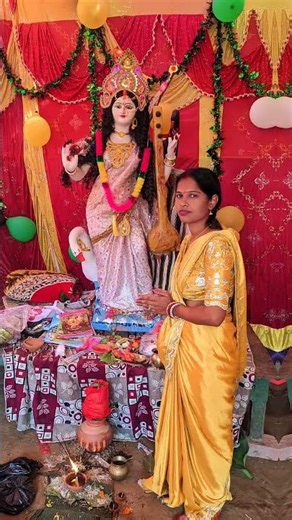 sarswati puja song 🙏#shorts #sarswati #sarswatipuja #sarswatimaasong #sarswatipujasong #trendingsong