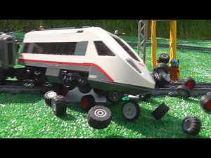 Lego Train Crashes Compilation - Slow Motion