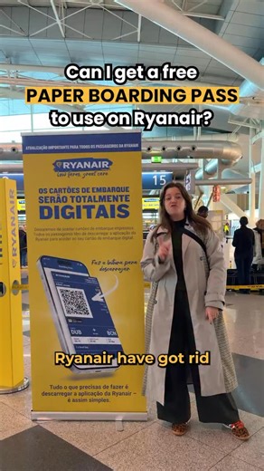 Chelsea | Holiday Expert on Instagram: "NO MORE PRINTED RYANAIR PASSES ❌ but WHAT HAPPENS if your digital boarding pass isn’t an option?! 🕵️‍♀️ LET’S FIND OUT 🕵️‍♀️ 💾 Save this and share with a mate who flies Ryanair a lot and may find this useful! And before I answer some questions… ⚠️ The app to get your digital boarding pass is free and easy to use - PLEASE USE THE APP IF YOU CAN. Queueing for a paper boarding pass should only be done as a last resort as it really slowed me and my fellow p