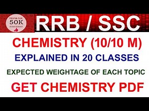 RRB JE CBT1/ALP/NTPC/RRB GROUP D/SSC CHSL/SSC JE-GENERAL AWARENESS/GENERAL SCIENCE CHEMISTRY PDF