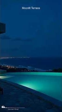 Night Ocean Focus Lounge 🌙 Calm Ambient Piano for Creative Work & Deep Focus ラグジュアリーヴィラで集中する夜の作業用BGM