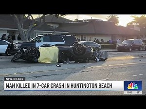 Dash cam captures Huntington Beach car crash