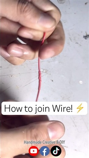 How to Join Wires with correct way! ⚡️#lifehacks #diy #handmade #shorts #howto #wire