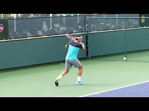 Roger Federer Slice Backhand Slow Motion - Indian Wells ATP (HD)