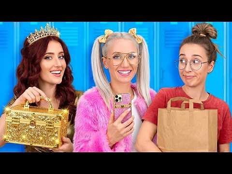 RICHES VS PAUVRES VS GIGA RICHE | Trucs Sympas pour les Parents ! Coûteux vs Bon Marché par 123 GO!
