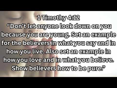 Bonus Verse: 1 Timothy 4:12 iServe Verse