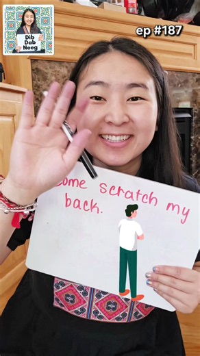 Hmong phrase EP 187: Come scratch my back #dibdabneeg #languagelearning #2026