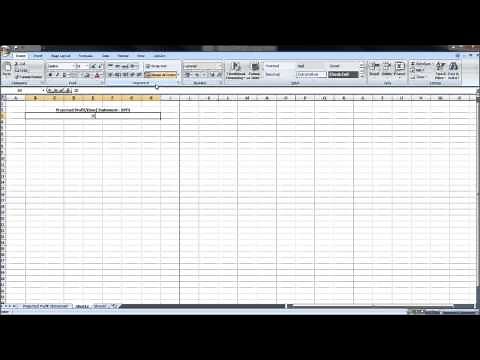 How to create a Projected Profit and Loss Statement - Free Business Plan Series - Part 1