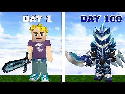 🔴100 DAYS in "ICE KINGDOM" | SKYBLOCK (BLOCKMAN GO)
