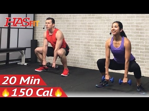20 Min Beginner Strength Training for Beginners Workout - Weight Lifting Dumbbell Workouts Women Men