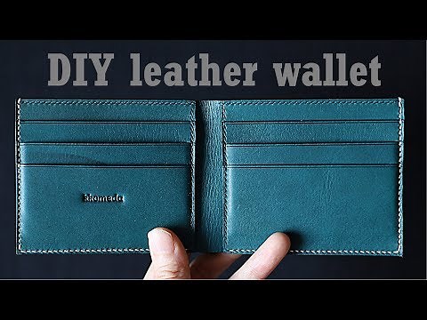 [tutorial] Making bifold wallet / DIY Leather wallet / Leather craft