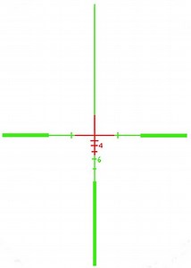 4x32 BROWE Tactical Optic (BTO) Full Line Green 5.56mm Crosshair with Red Center Reticle and BMR Combo