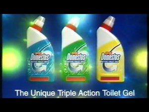 Domestos Active Toilet Gel advert - Broadcast 30th August 1998 ITV (UK)