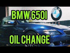 How To Do An OIL CHANGE on a BMW 650i E63/E64 E series model from 2008 to 2010