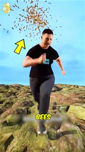 Jumping in Water Won’t Save You from Bees #BeeSafety #SurvivalTips #DidYouKnow