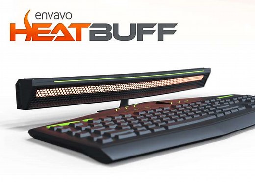 Heatbuff Keyboard Heater Warms Your Fingers As You Type Or Play (video)