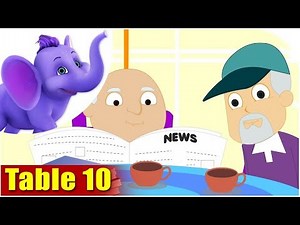 Multiplication Table Rhymes - Table 10 in Ultra HD (4K)