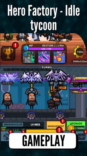 Hero Factory - Idle tycoon: Epic Level Boss Battle 💥 #IdleGames #HeroFactory