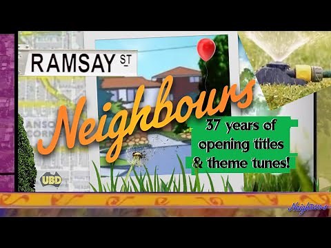 37 years of Neighbours opening titles and theme tunes!