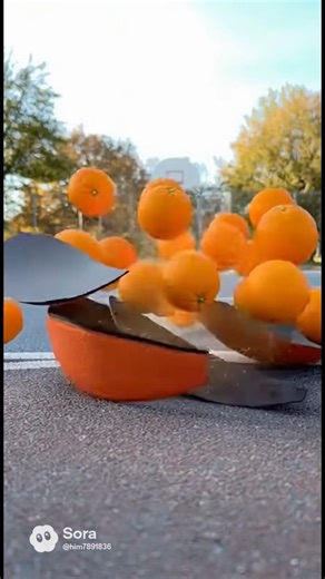 #aestheic basketball turns into oranges #asmr ASMR