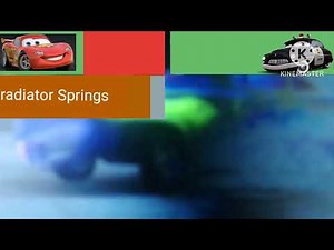 lightning McQueen destroys radiator Springs with healthbars