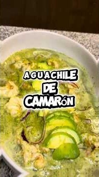 Aguachile verde de camarón