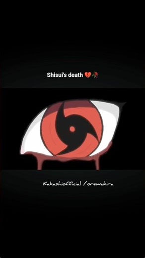 shisui's death 💔🥀#naruto #narutoshippuden #boruto #itachi