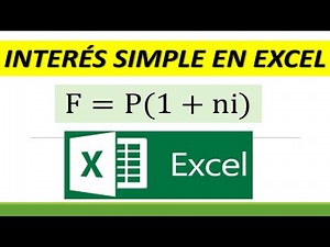 INTERES SIMPLE EN EXCEL